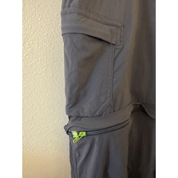 REI co-op grey cargo hiking pants convertible women's size 10 - Picture 2 of 5